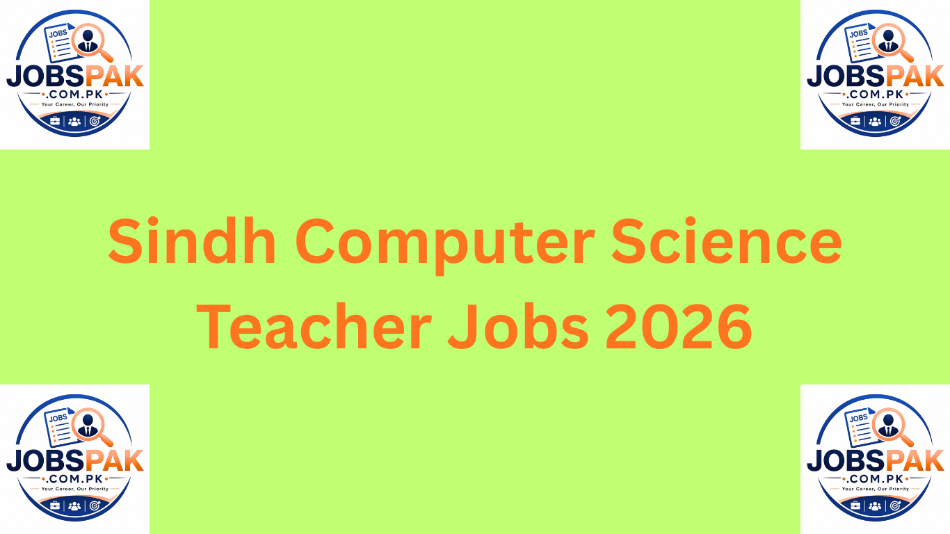 Sindh Computer Science Teacher Jobs 2026