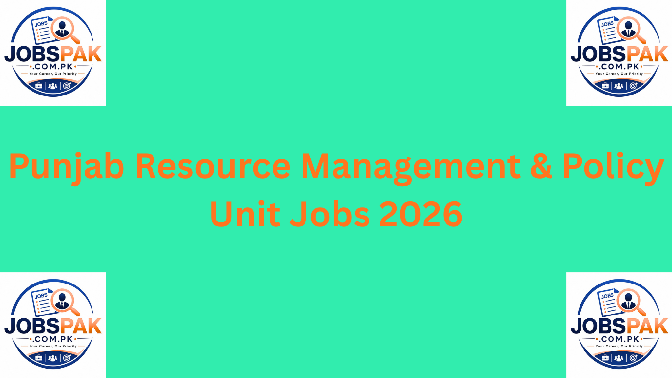 Punjab Resource Management & Policy Unit Jobs 2026