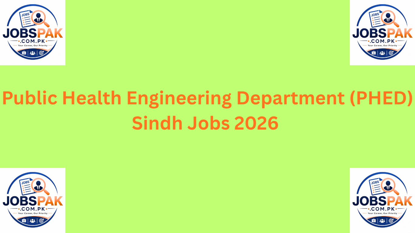 Public Health Engineering Department (PHED) Sindh Jobs 2026
