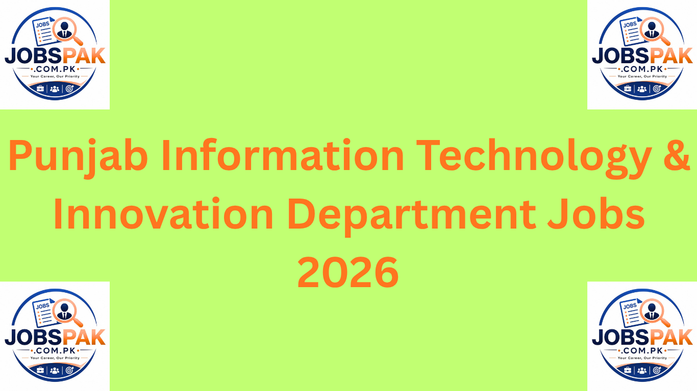 Punjab Information Technology & Innovation Department Jobs 2026