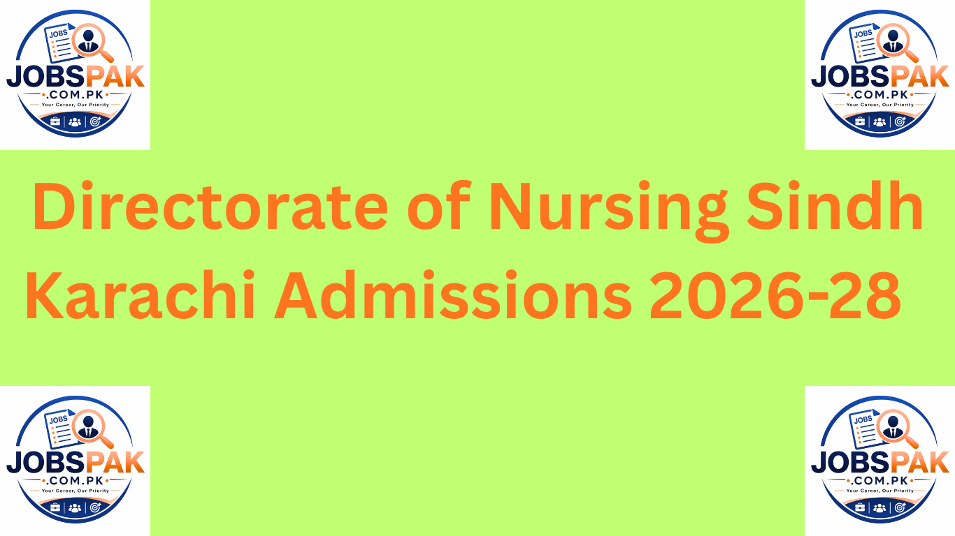 Directorate of Nursing Sindh Karachi Admissions 2026-28