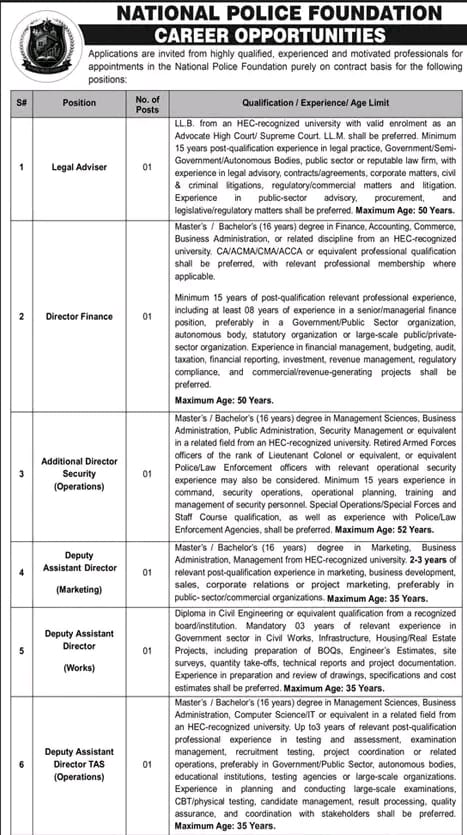 National Police Foundation Career Opportunities Jobs 2026