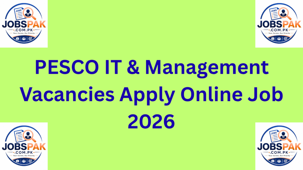 PESCO IT & Management Vacancies Apply Online Job 2026