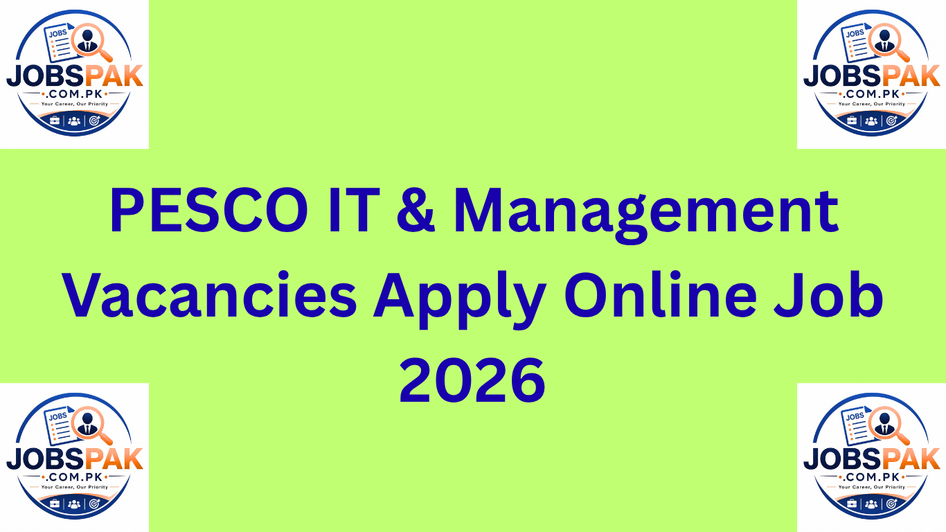 PESCO IT & Management Vacancies Apply Online Job 2026