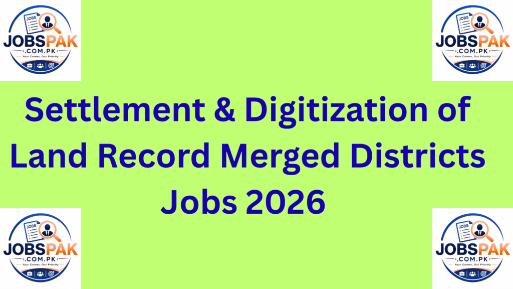 Settlement & Digitization of Land Record Merged Districts Jobs 2026 