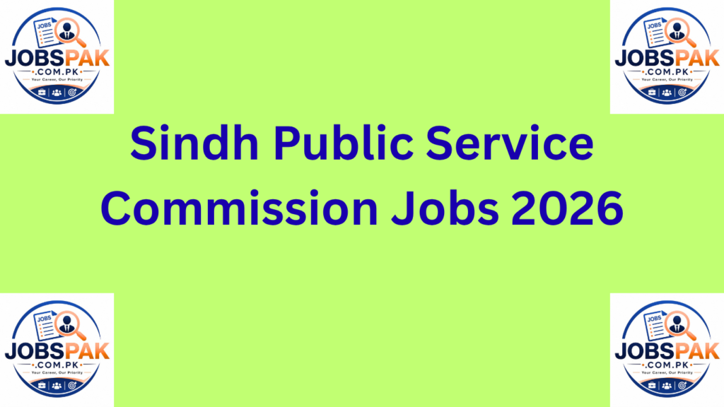 Sindh Public Service Commission Jobs 2026